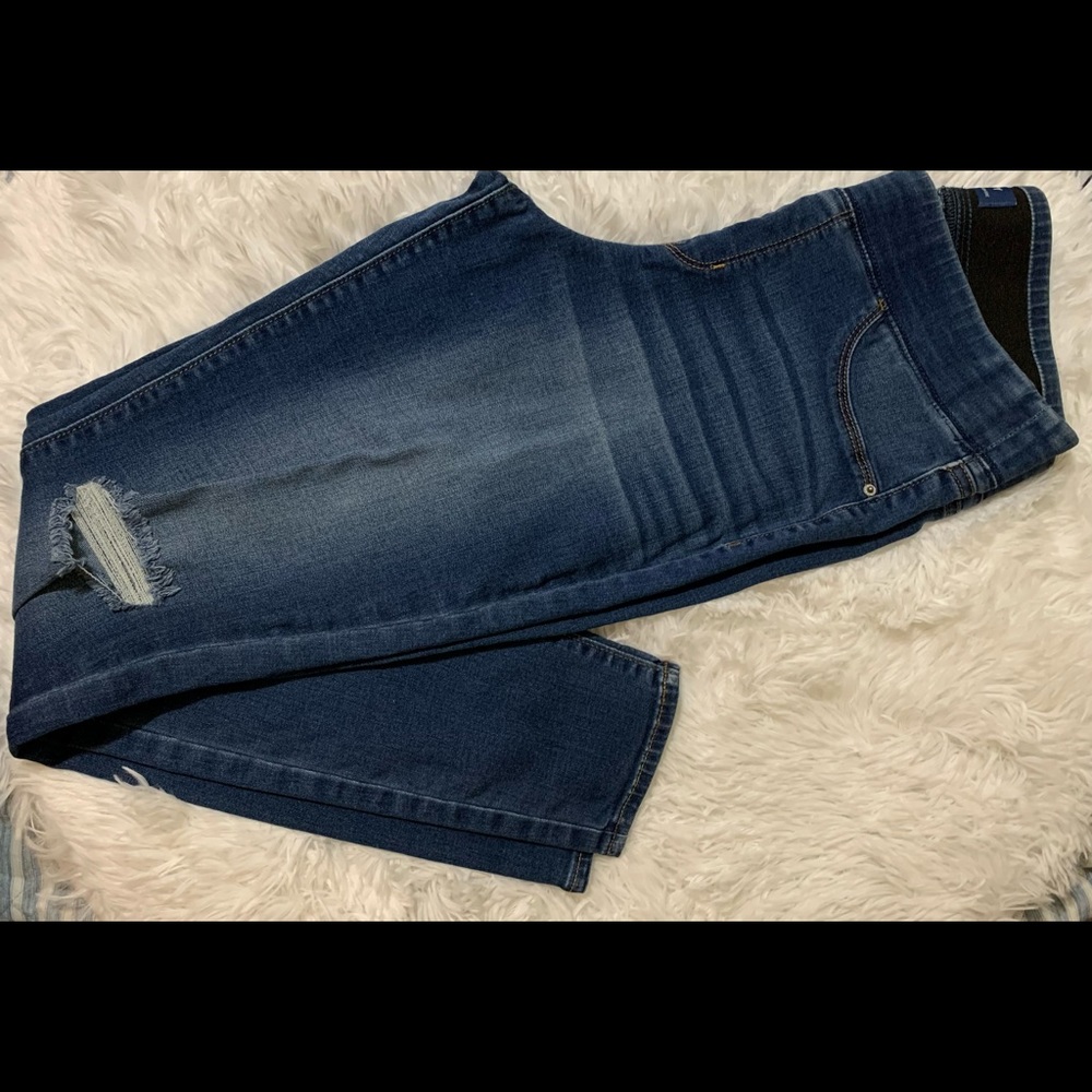 Old Navy skinny jean leggings with elastic band